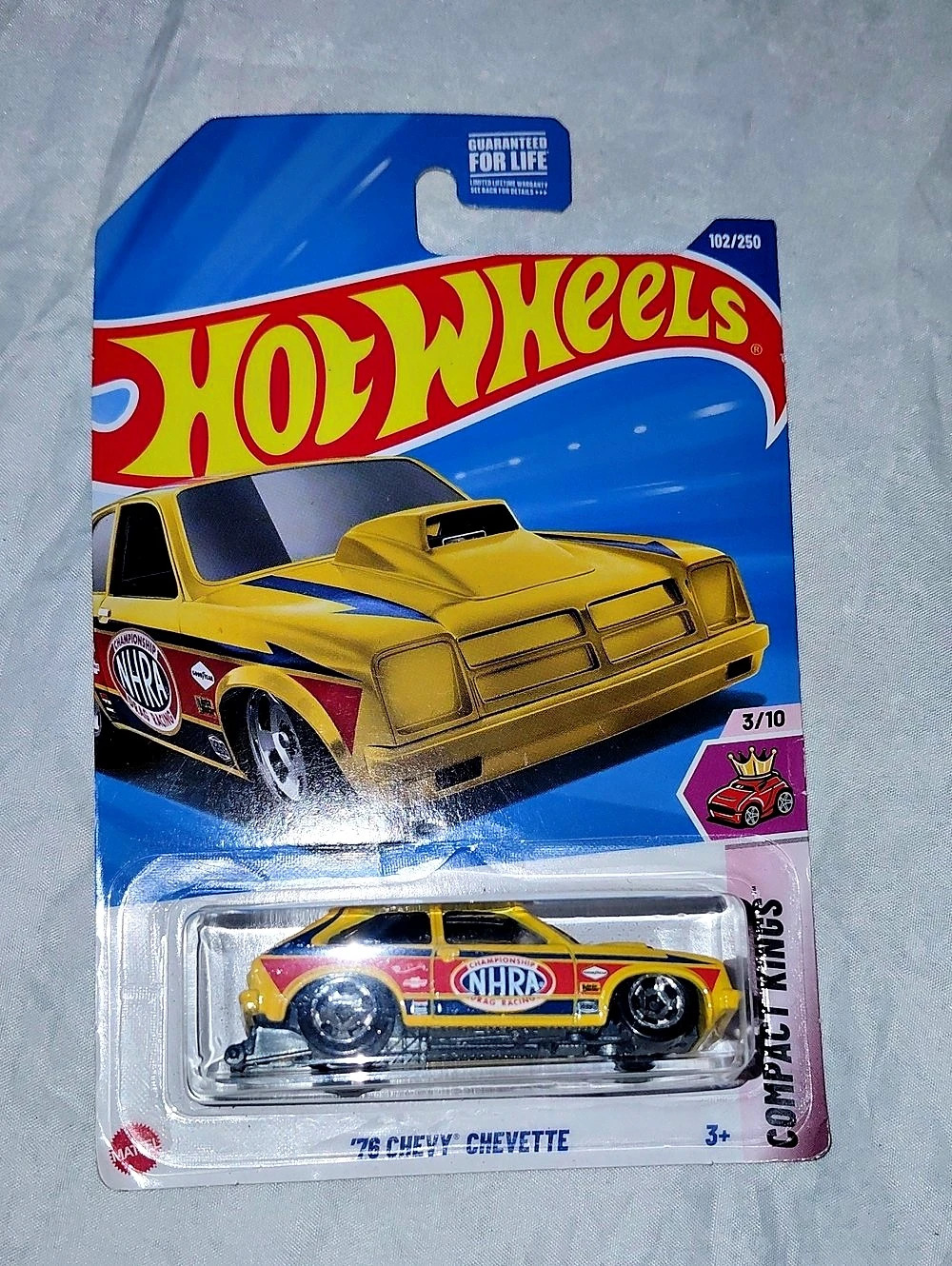 Hot Wheels '78 Chevy Chevette Compact Kings Yellow & Blue Die-Cast Car